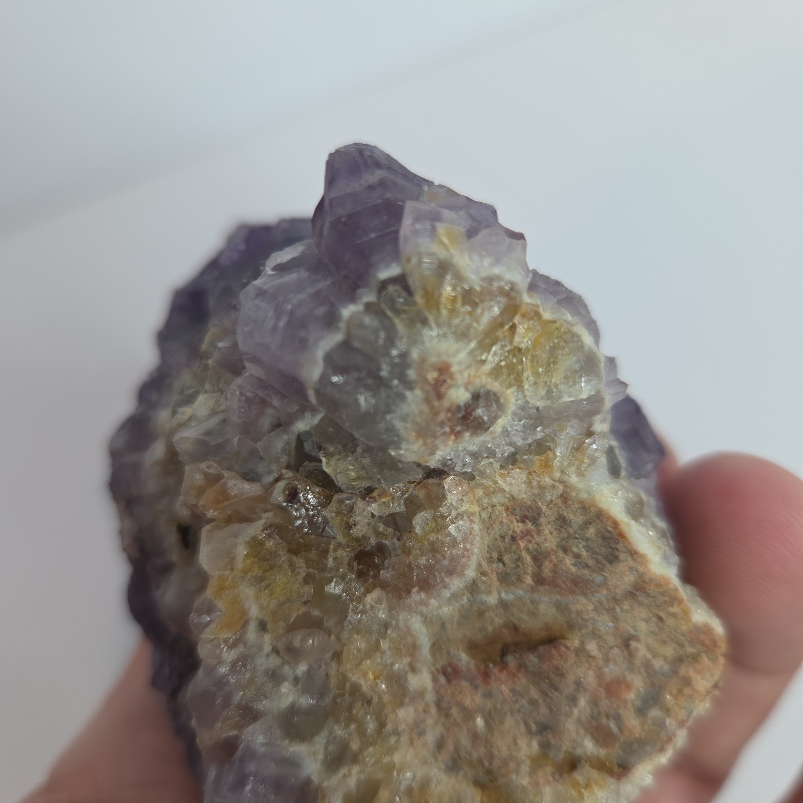 Natural Purple Crystal Cluster Specimen Amethyst Mineral Collectible 9.8 Ounces
