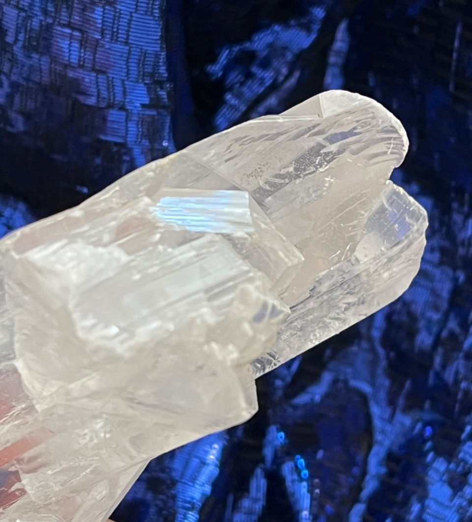 Clear Selenite Crystal Natural Raw Mineral Specimen Unique Shape 4″ x 3″