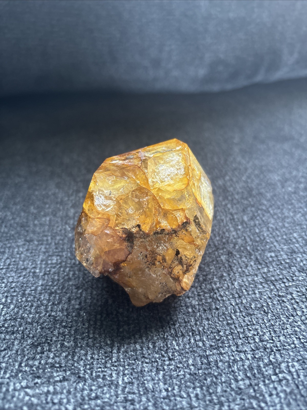Herkimer Diamond Quartz Crystal “Golden Healer” 3in x 2.5in, 11.5oz