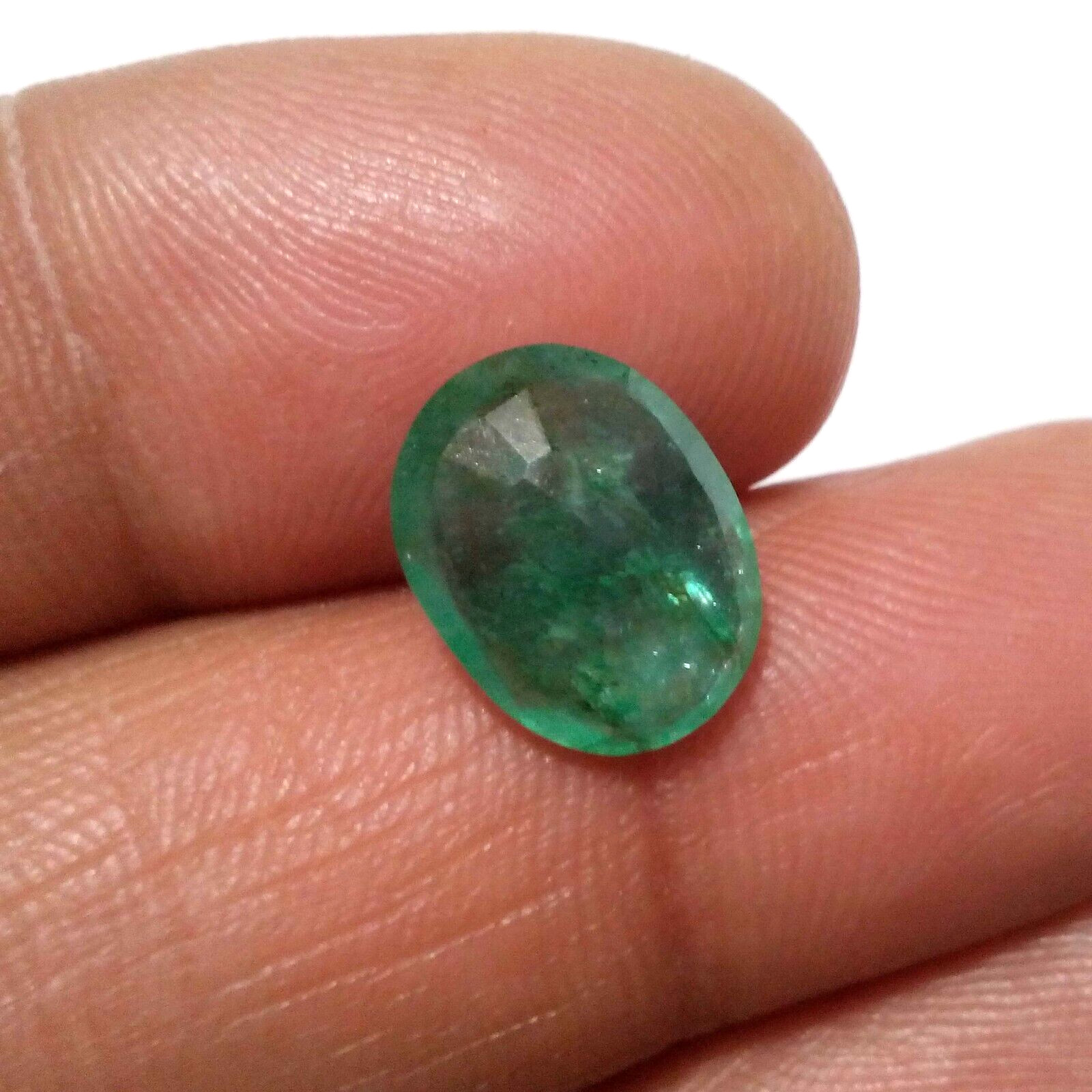 High Quality A+ Zambian Emerald Oval Shape 4.50 Crt Green Faceted Loose Gemstone