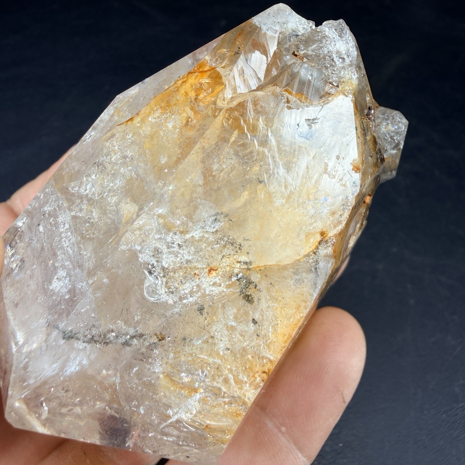 Large Herkimer Diamond Quartz Crystal Point / New York *VIDEO*