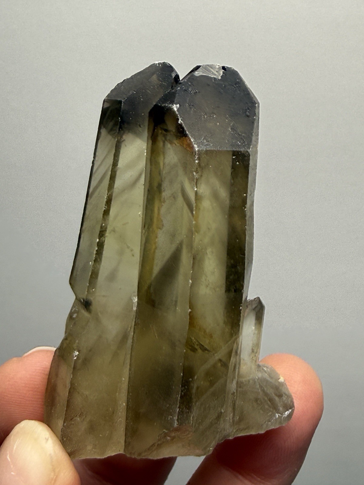 Natural Smokey Citrine Cluster | Collector Mineral Specimen | Madagascar
