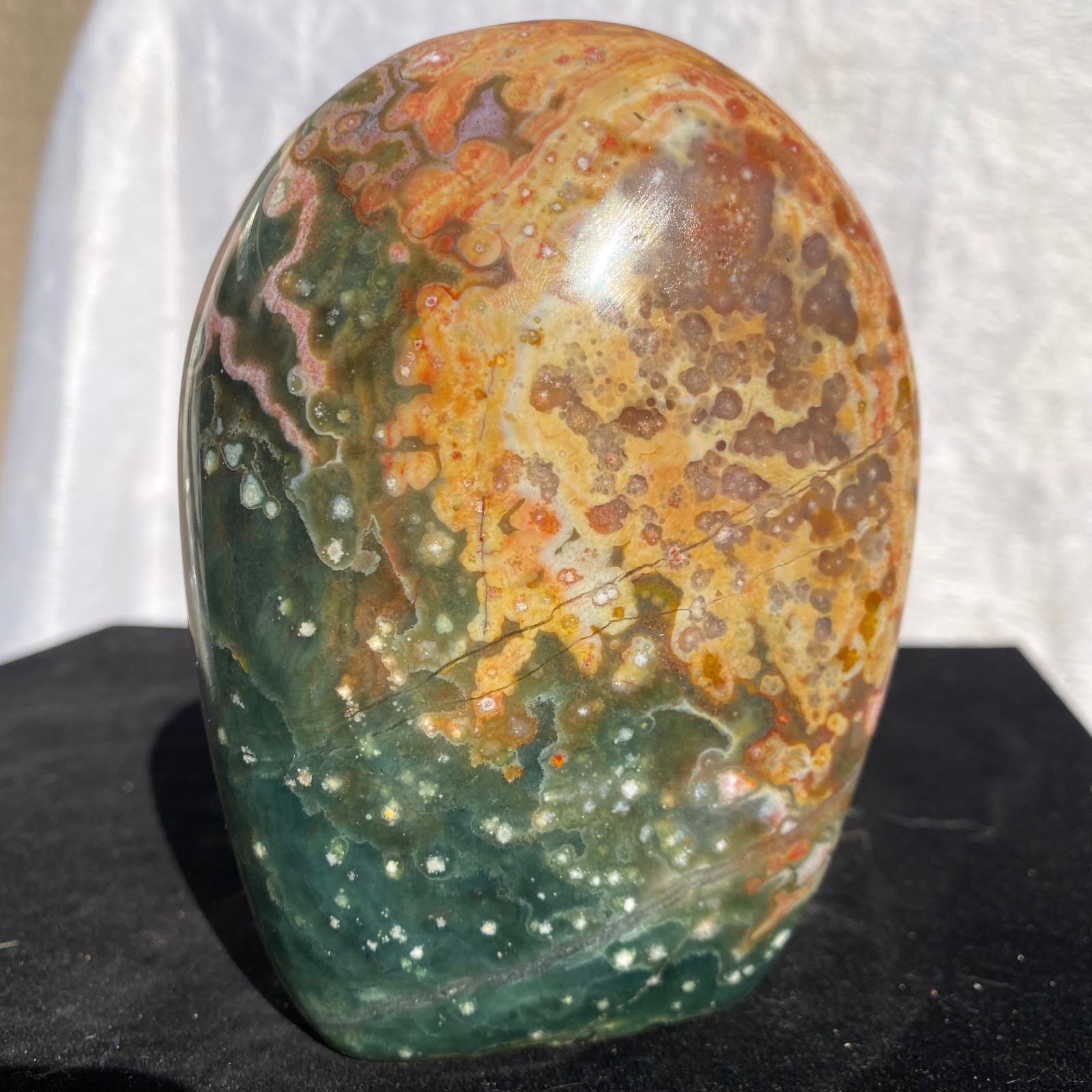 840g Natural polychrome Ocean Jasper Specimen Quartz Crystal Reiki Healing