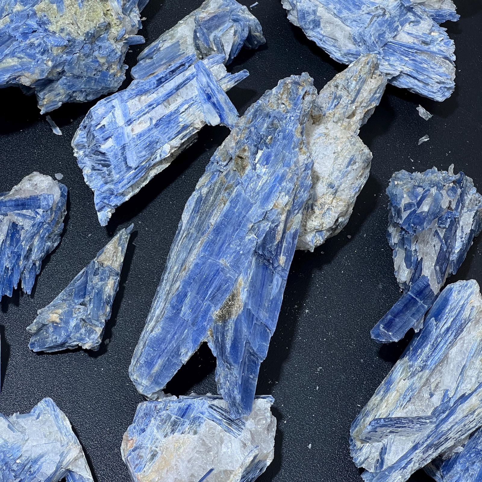 Blue Kyanite Large Crystal Clusters In Matrix Bulk Wholesale