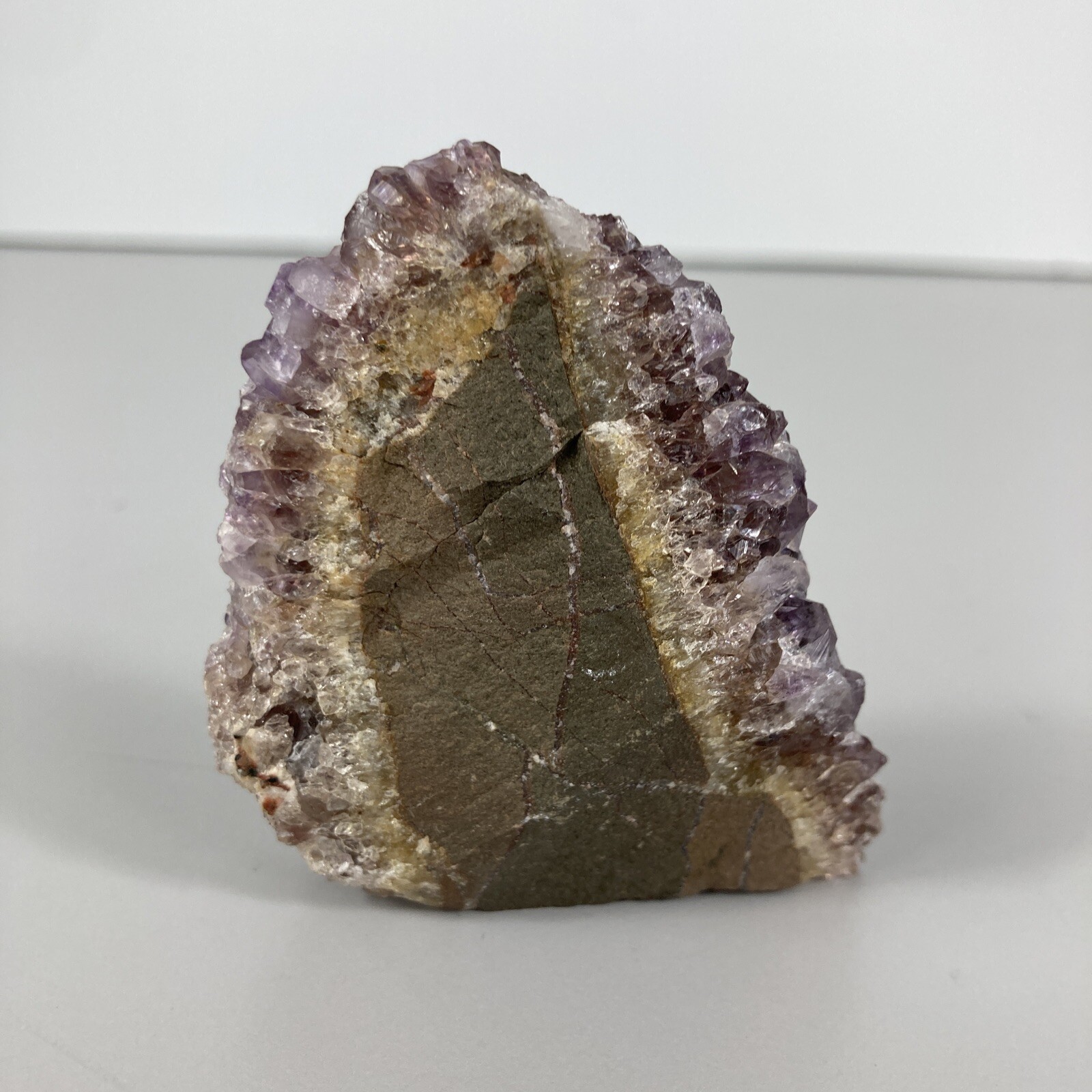 Light Pale Purple Crystal Cluster Geode Rock Quartz 3.6 Ounces 3″ x 2″ Stands Up