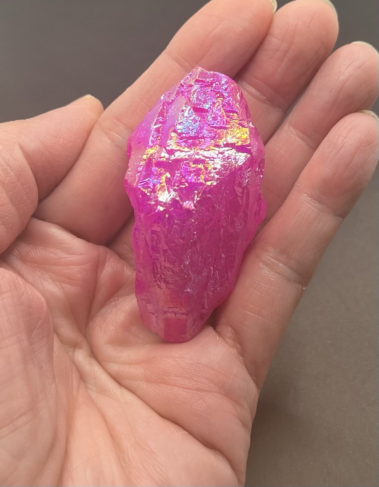 Pink Aura Genuine Quartz 48.7g