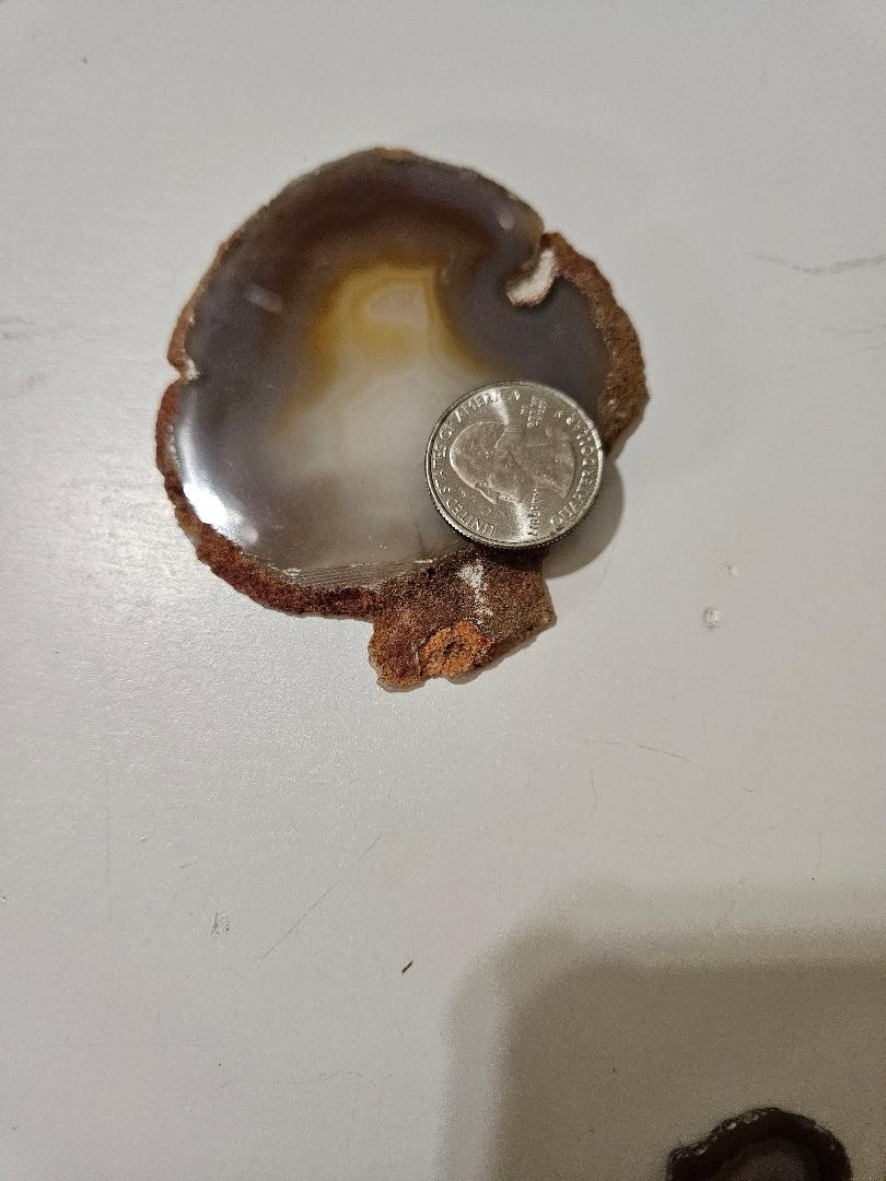 Sliced Stone Agate – 8 Pieces – Various Sizes and Colors
