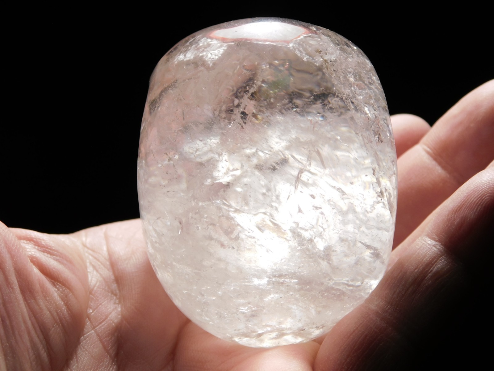 Super Translucent! Quartz Crystal SKULL Carved in Brazil 307gr
