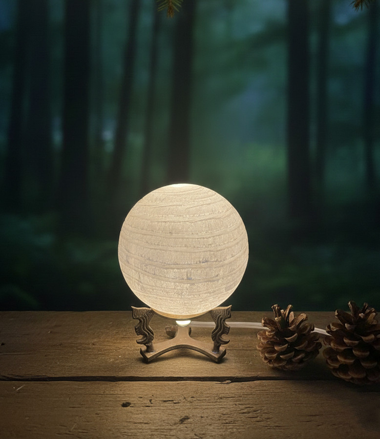 CRYSTAL CLEAR SELENITE LAMP HEALING NATURAL PERFECT GIFT HOME DECOR FROM MOROCCO