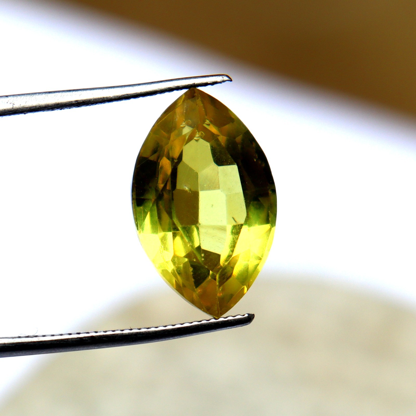 10 Ct AAA+ Gemstone Marquise Cut Yellow Sapphire GGI Certified Loose Gemstone