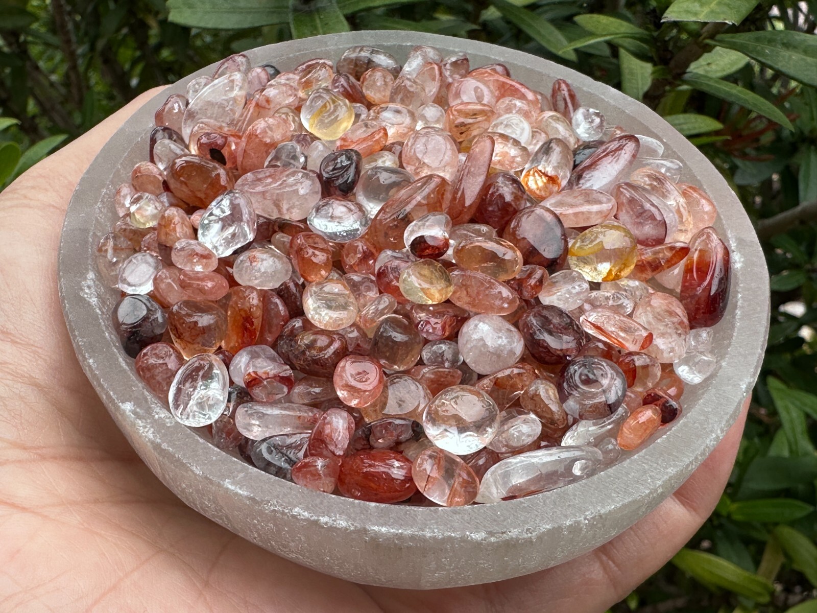 Fire Quartz Semi Tumbled Gemstone Mini Chips 5 – 11 mm, Wholesale Bulk Lot