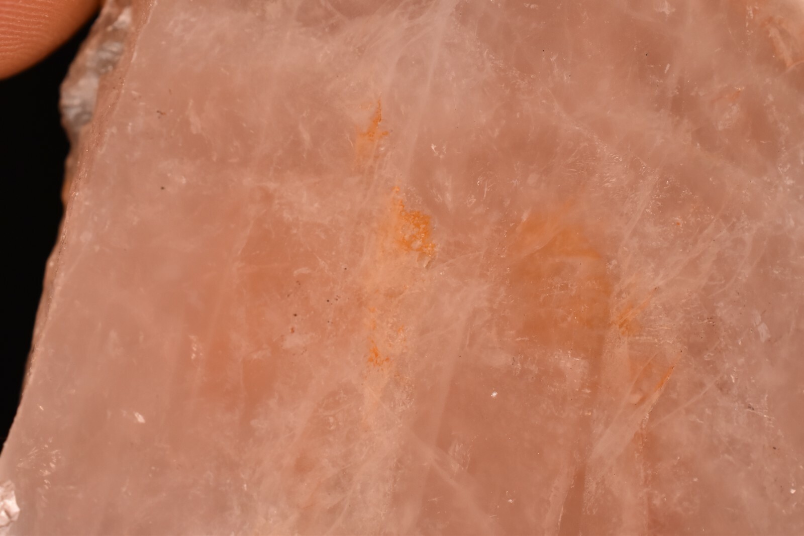 *ROSE QUARTZ* Slab 6.8cm 88g Seer Stone Palm Rough Polished Healing Crystal Love
