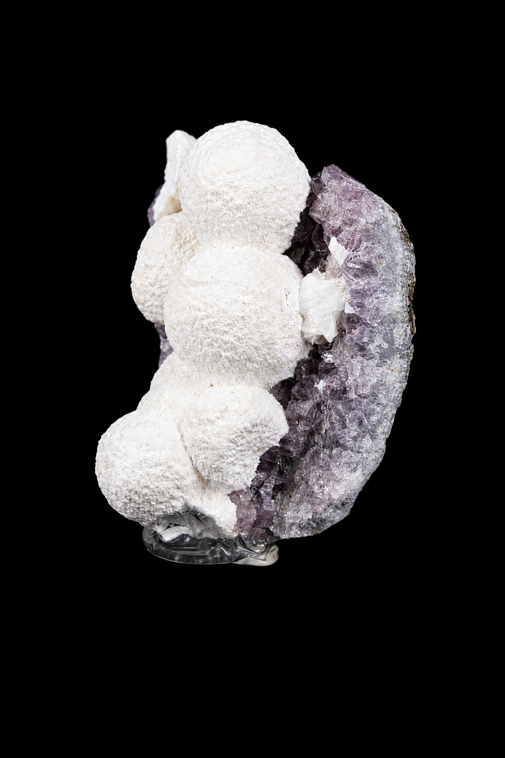 Natural Amethyst Okenite Cluster 60g 6x5cm Mineral Specimen