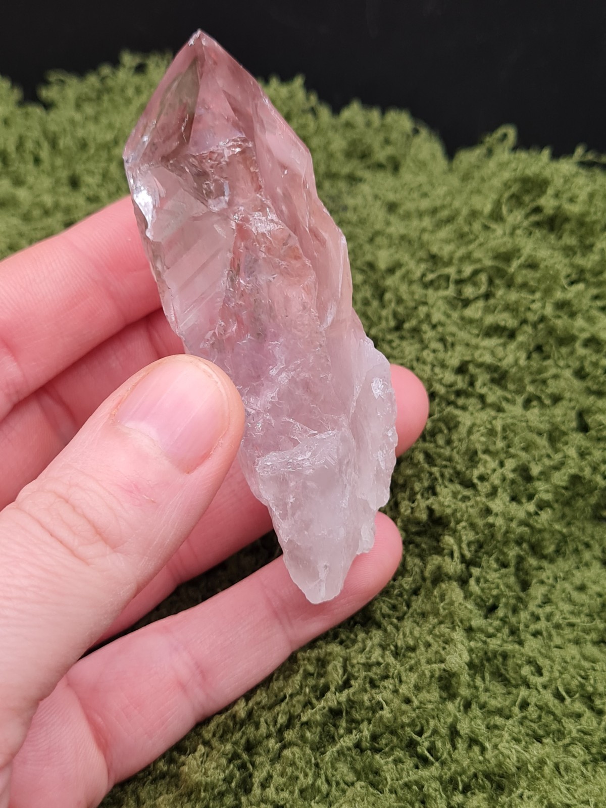 Powellite Amethyst Rough Point Wand From Bahia, Brazil, Uv-reactive, 69g
