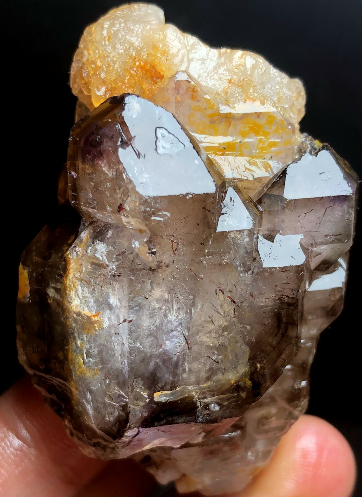 112g Diamond Grade! Super Seven Skeletal Amethyst Quartz Crystal h906