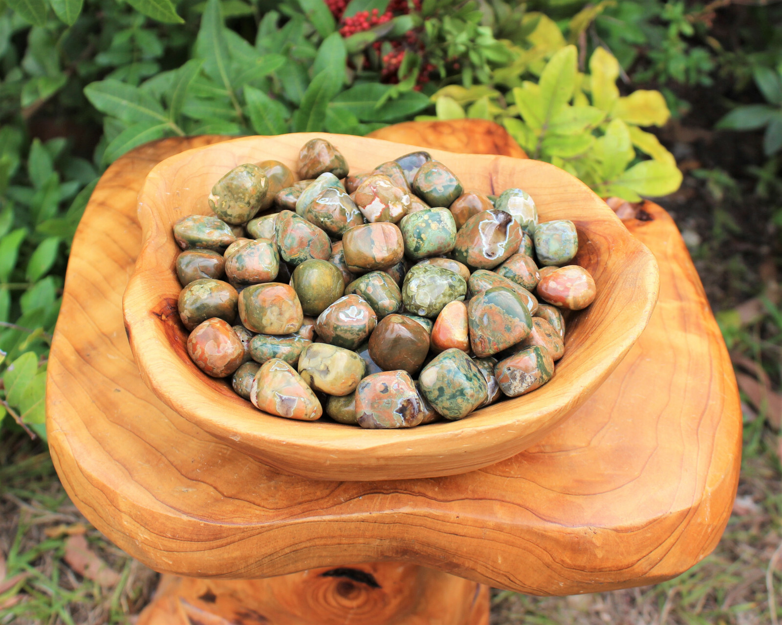 Wholesale 1 lb Bulk Rhyolite Tumbled Stones Crystal Healing Rainforest Jasper