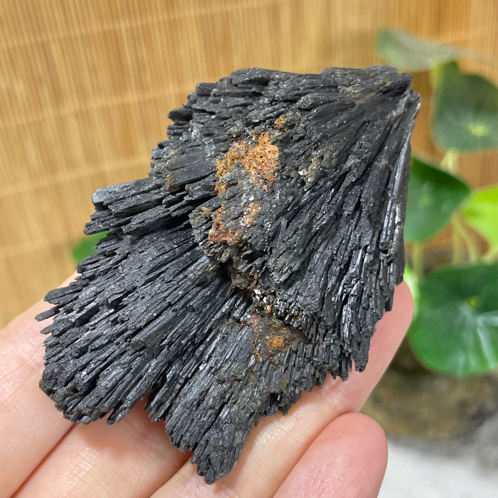 77g Natural Irregular natural black crystal cluster mineral specimen（dian qishi）