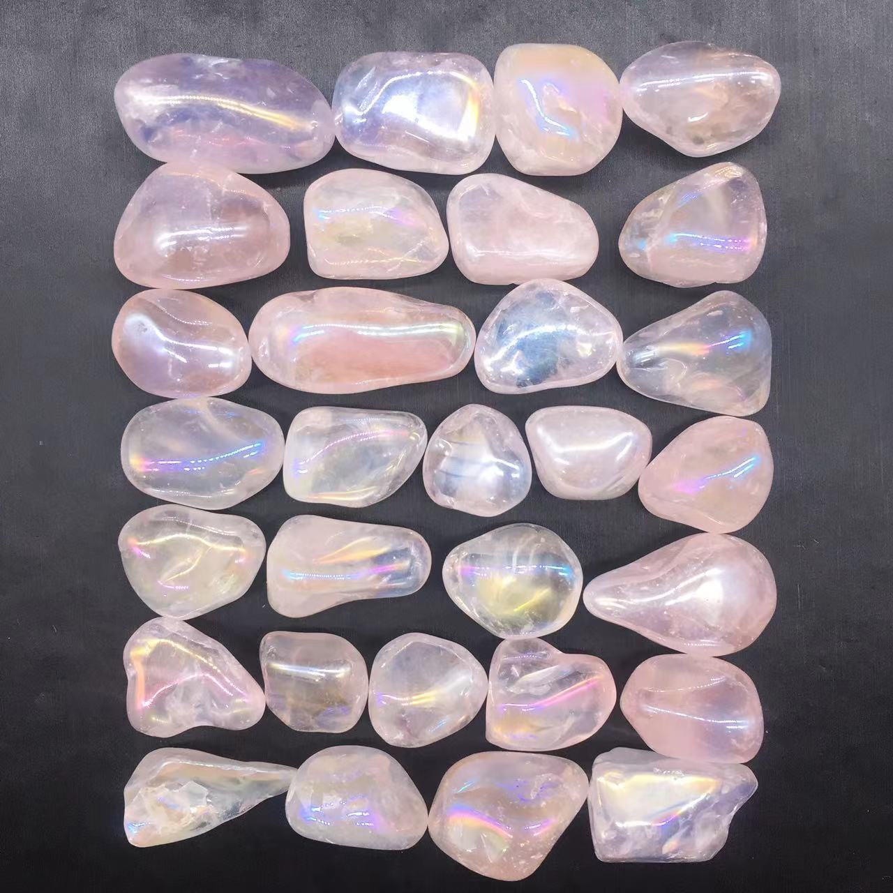 Angel Aura Natural Pink/Rose Quartz Crystal Tumbled Stone Healing Decorate 100g