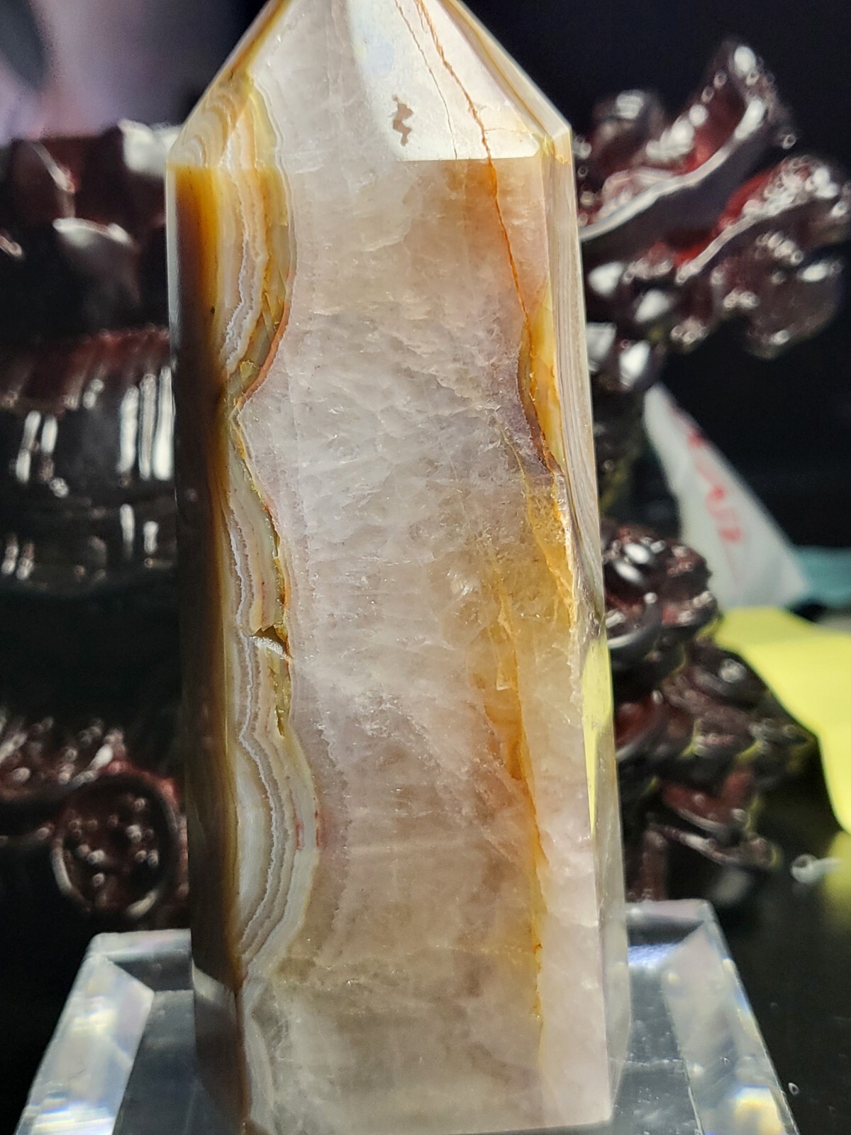 Druzy Agate Tower inches 10 OZ