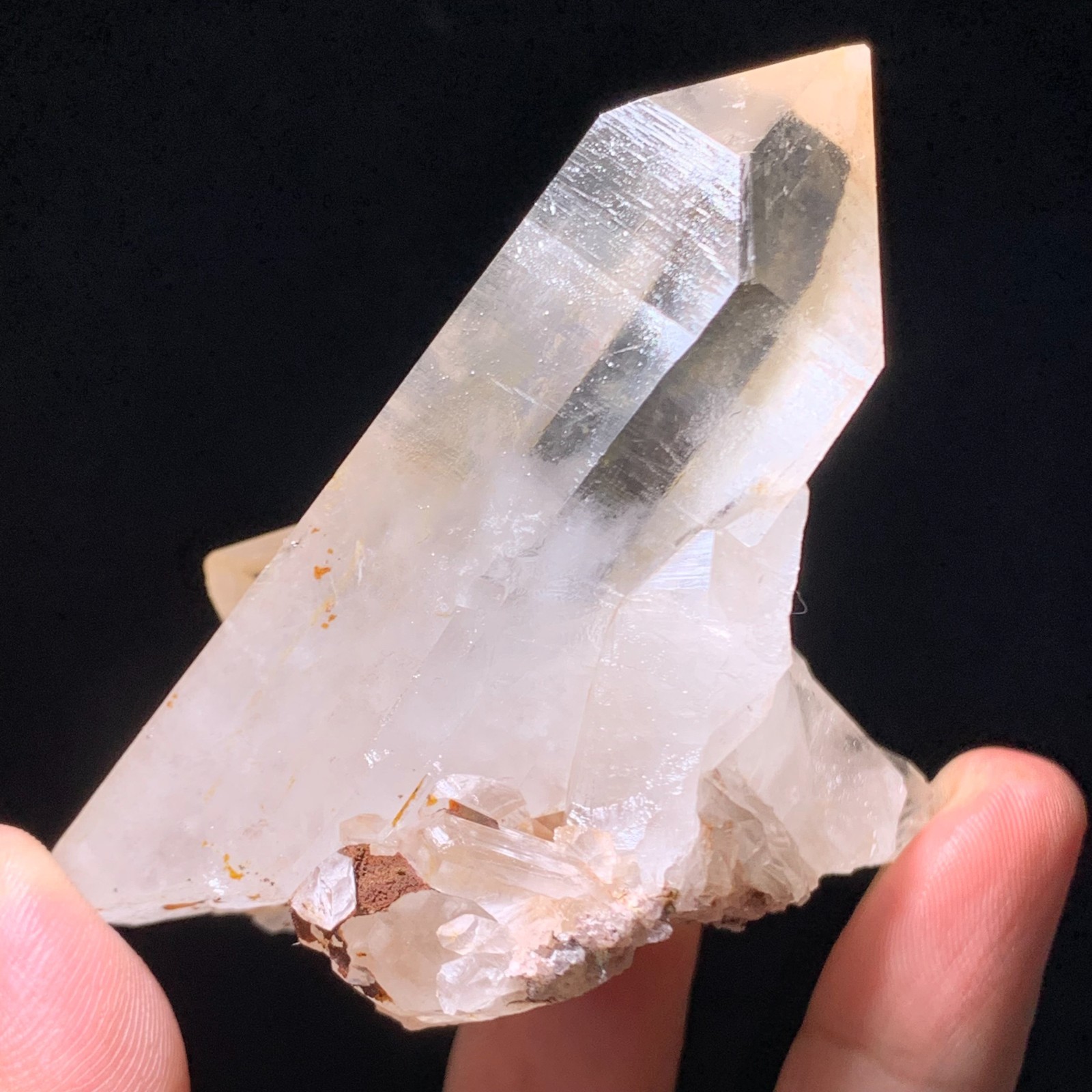 146g Natural white crystal cluster point mineral specimen Chakras Healing