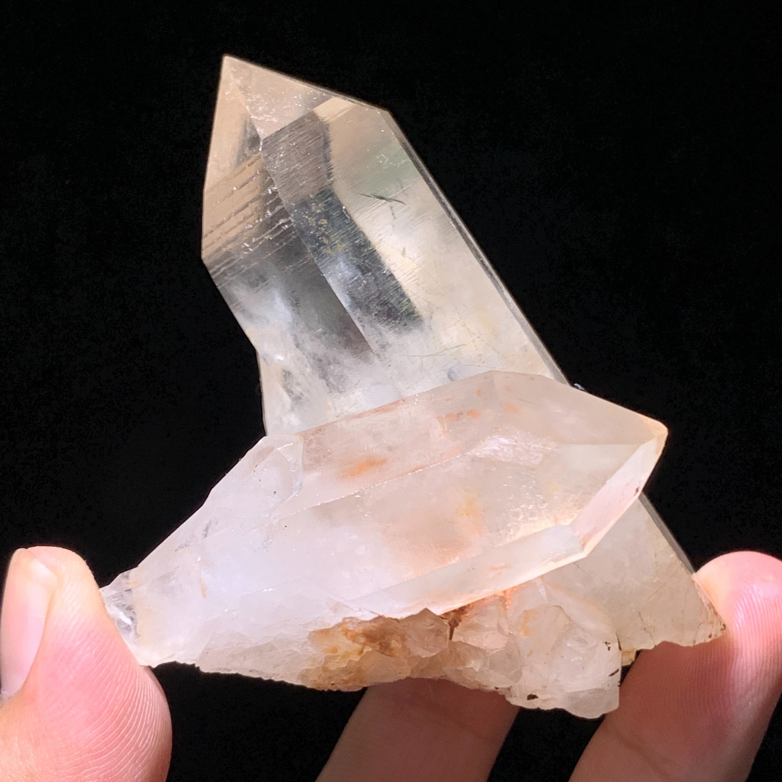 146g Natural white crystal cluster point mineral specimen Chakras Healing