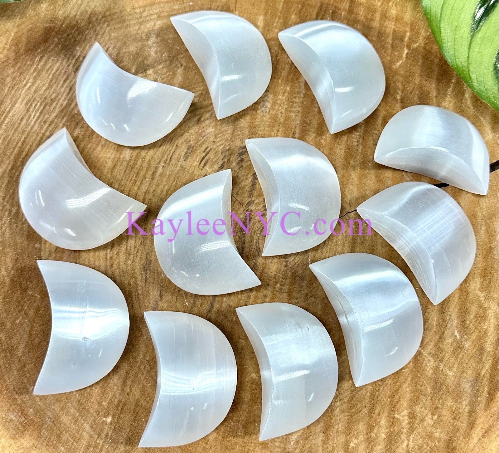 Wholesale Lot 12 Pcs Natural Selenite Aka Satin Spar Moon Crystal Healing ~6cm