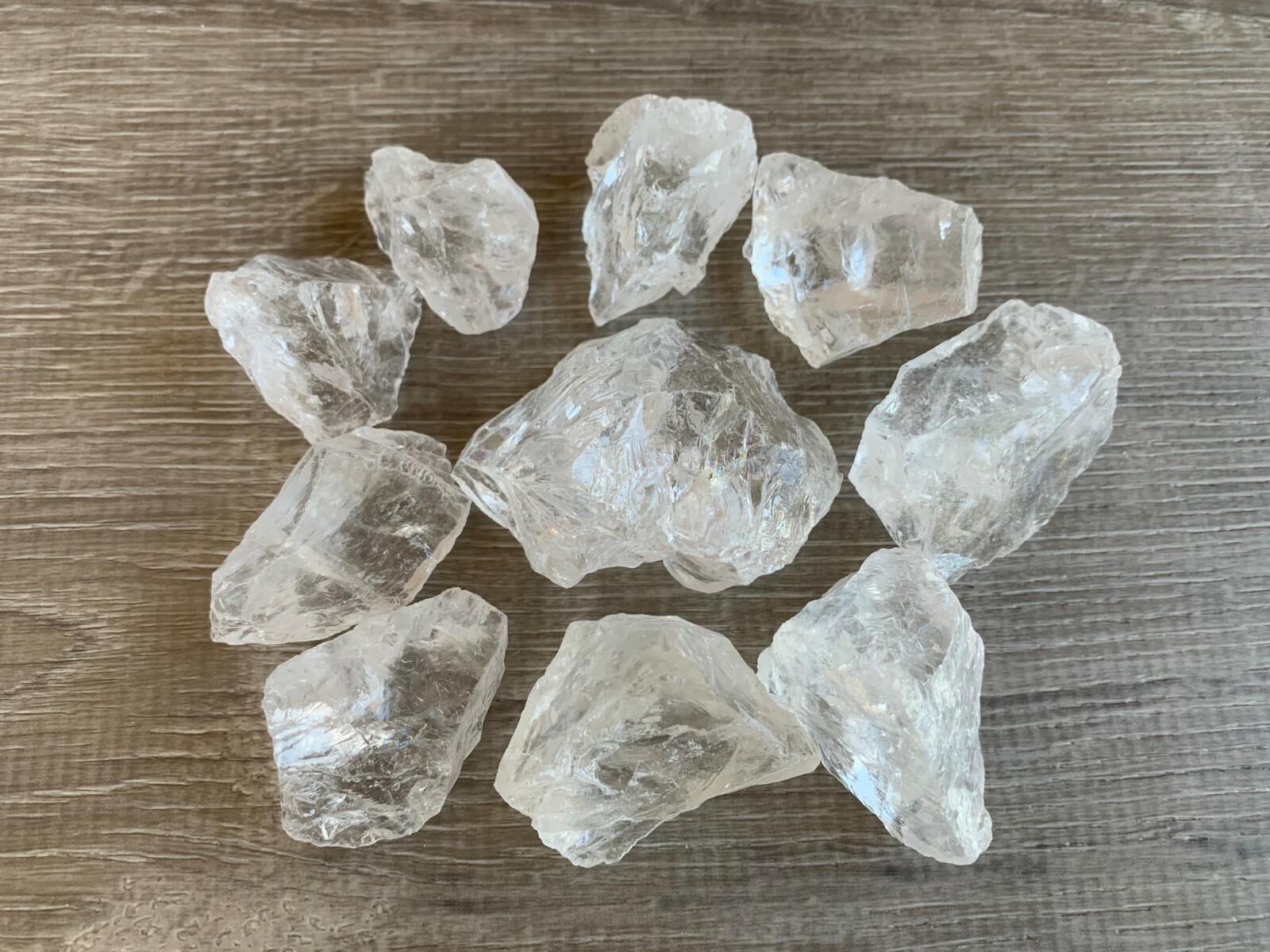 Natural Rough Clear Quartz Chunks, 1-2″ Raw Clear Quartz, Wholesale Bulk Lot