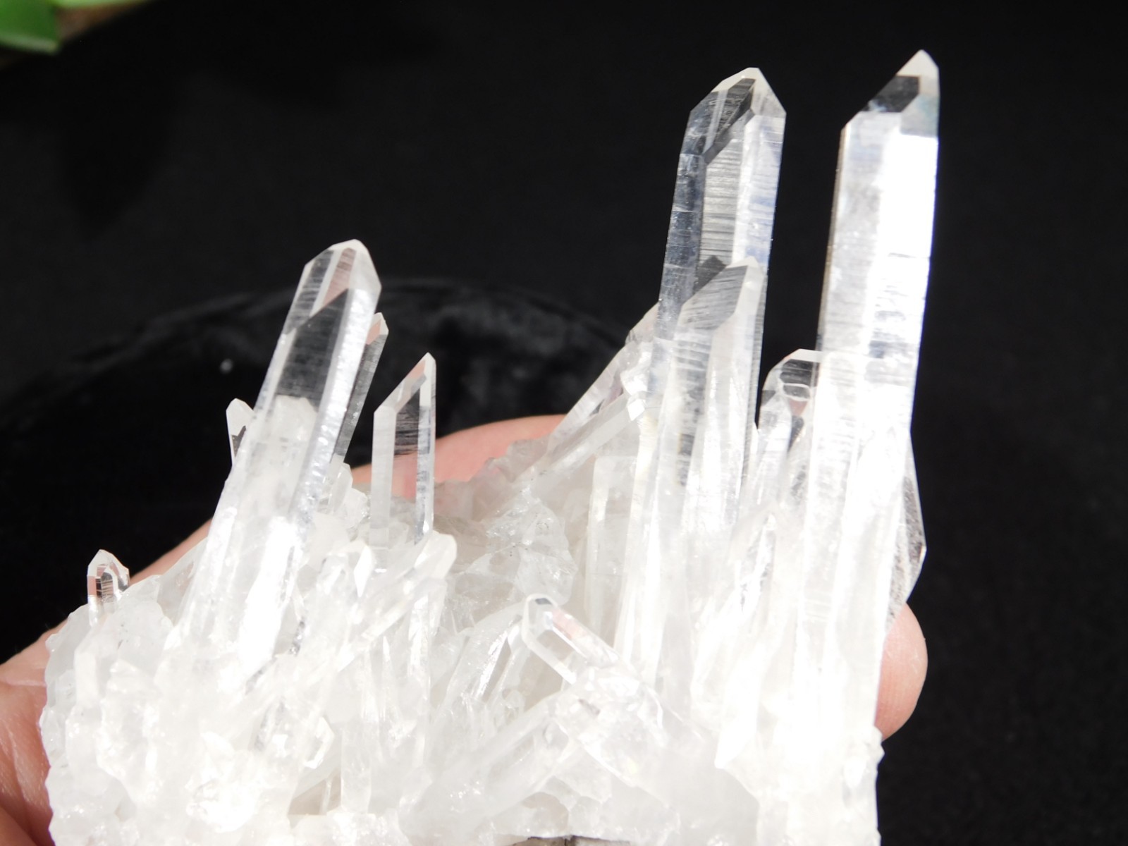 VERY TRANSLUCENT! Quartz Crystal Cluster Collier Creek ARKANSAS 100gr