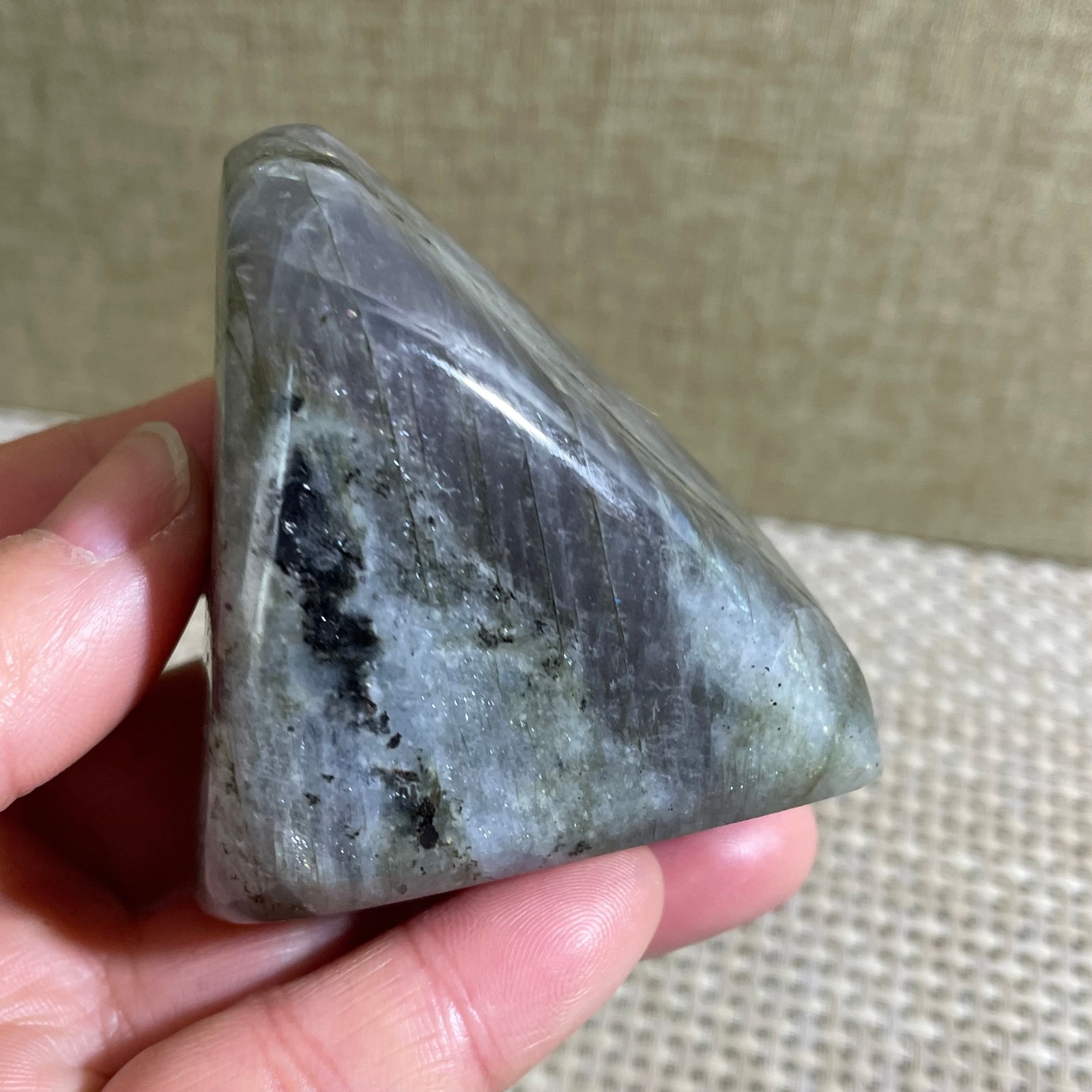 Rare Flashy Labradorite Slab Crystal Rough Gemstone Raw Labradorite Rough 177g