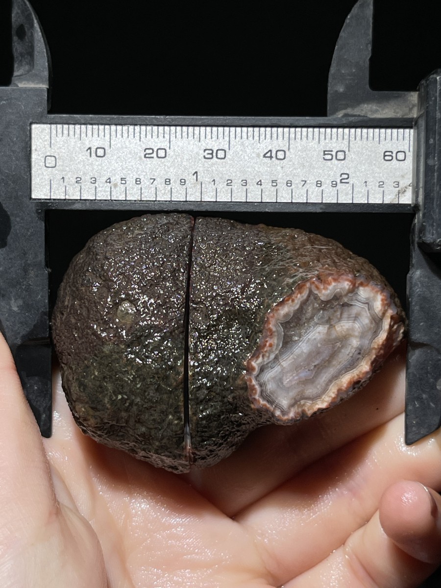 Rough Unpolished China Agate Achat Nodule Specimen Xuanhua Hebei 138g 110
