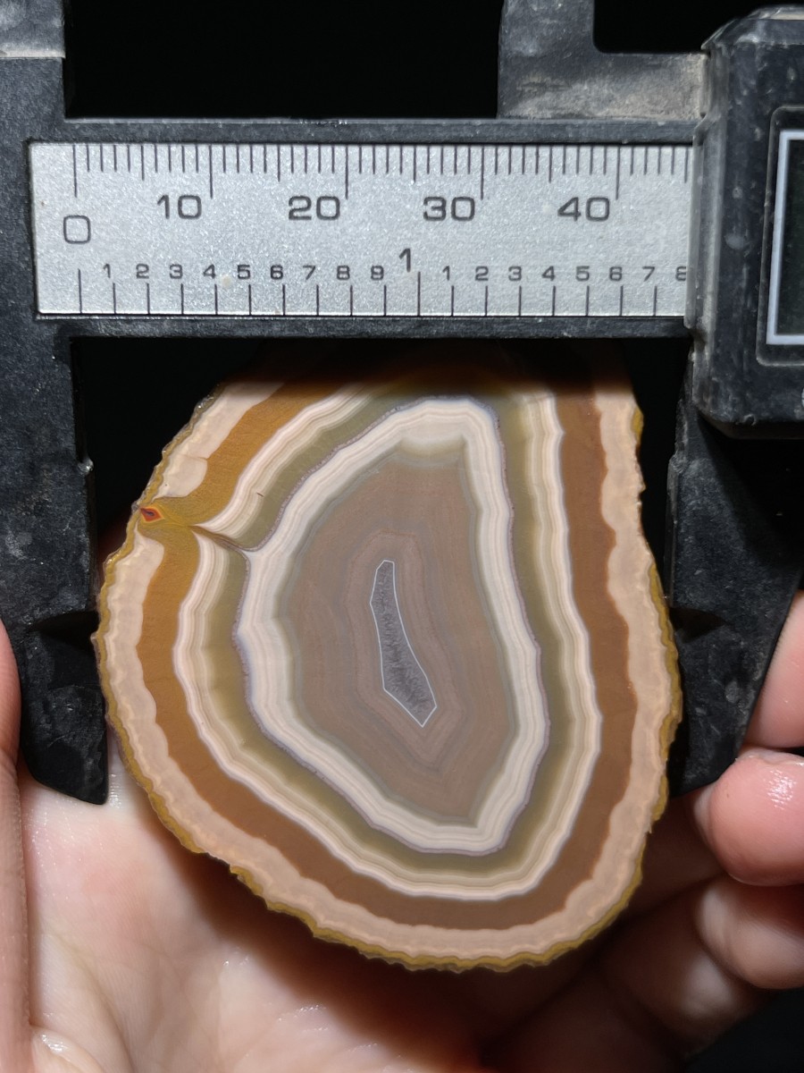 1Pair China Agate Hebei xuanhua natural Slices Crystal collectible 135g 112