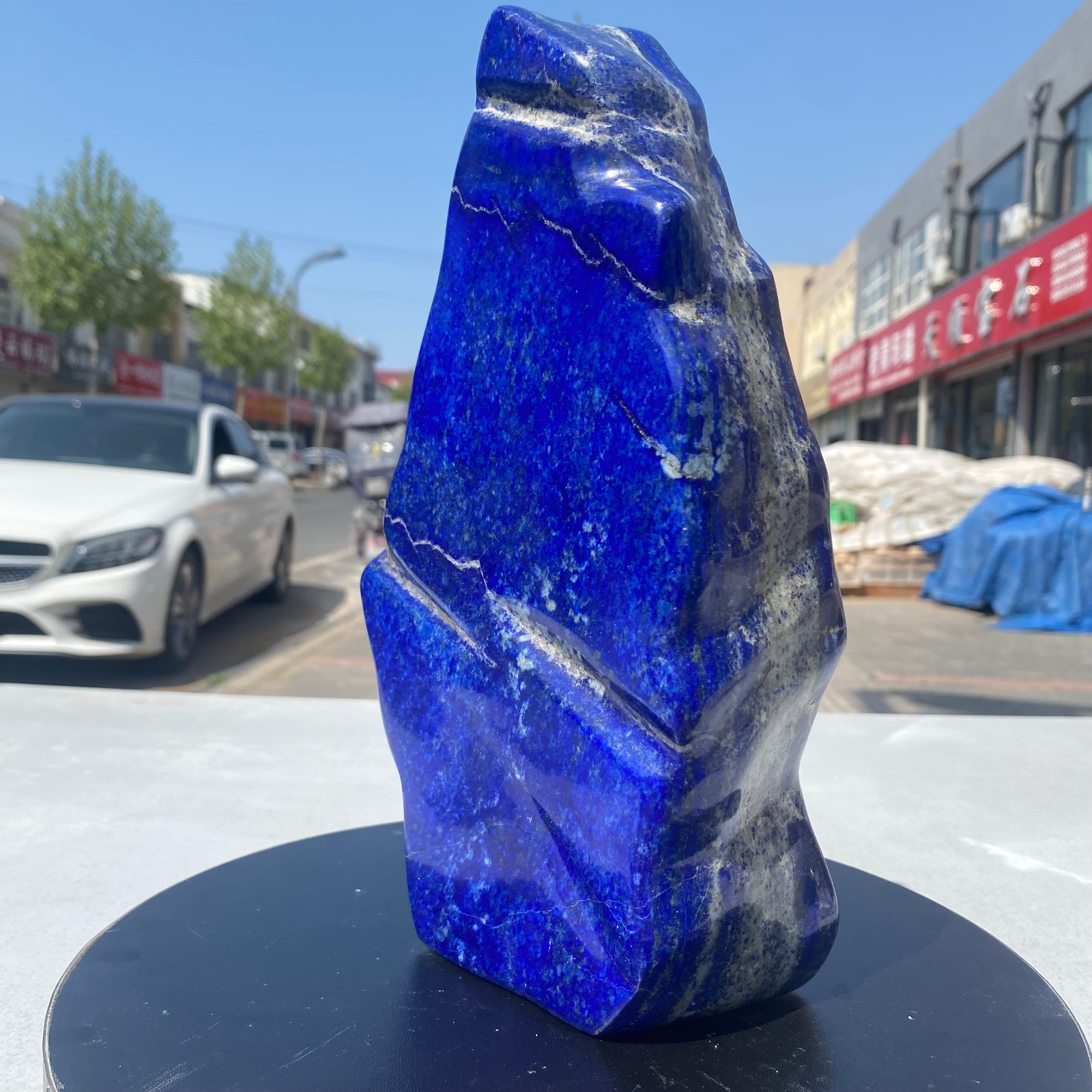 8.2LB Natural Stone Lapis Lazuli Freeform Polished Crystal Mineral Specimen