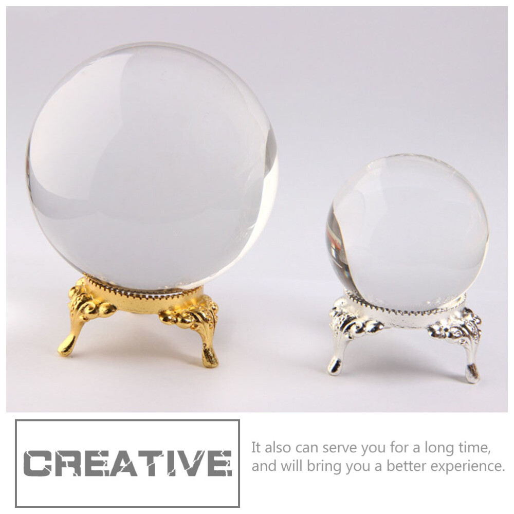 Alloy Crystal Ball Base Pedestals Ball Display Base Sphere Holder Decoration