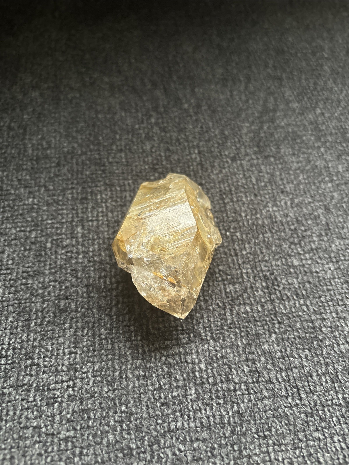 Herkimer Diamond Quartz Crystal “Golden Healer” 2.75in x 1.75in, 3.8oz