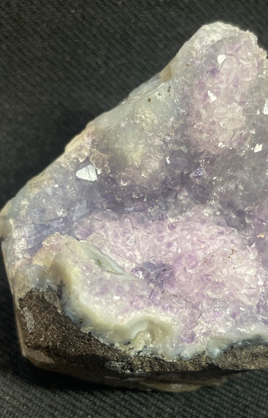 Awesome stunning amethyst in formation of geode cluster specimen