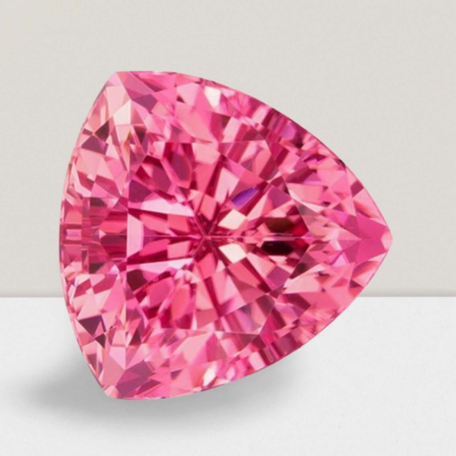 Pink Tourmaline Trillion Cut Gemstone 2.1 Cts – 9 mm Flawless Loose Gem