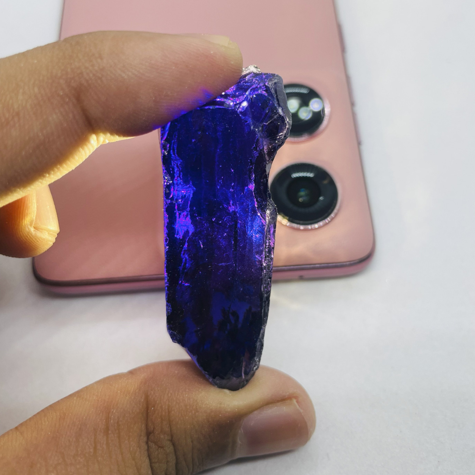 500CT Rough Blue Zircon Natural Stone | Healing Raw Crystal for Spiritual Energy