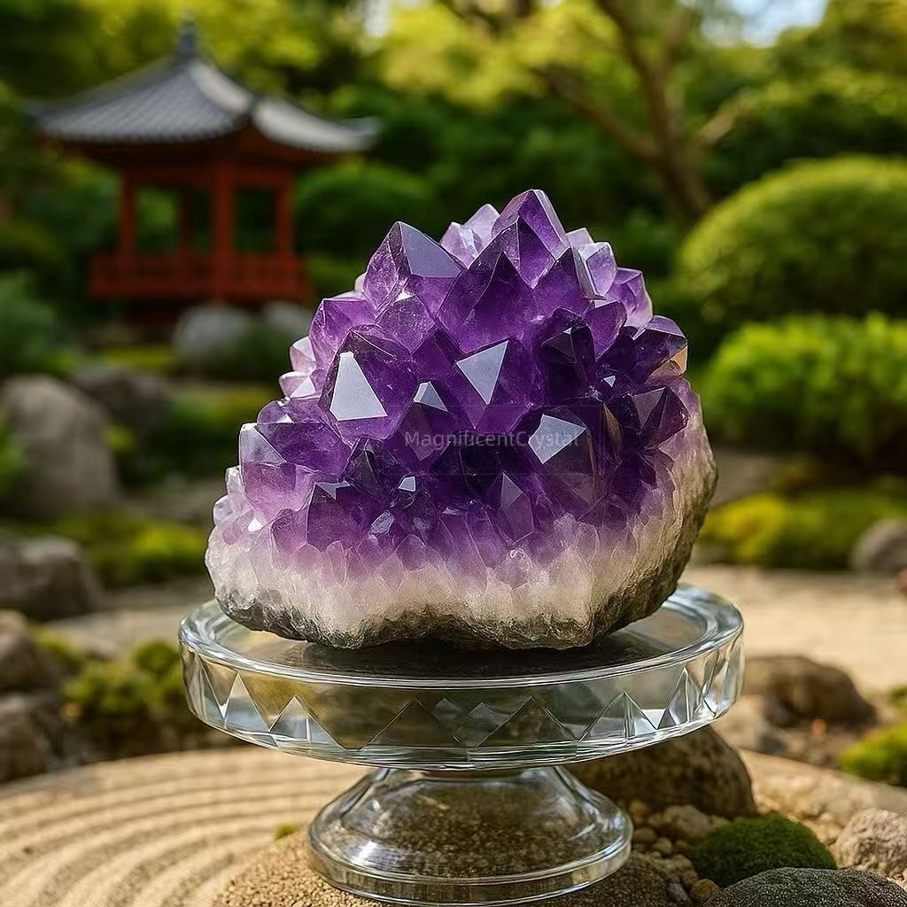 High-Quality 100g Raw Amethyst Cluster Purple Crystal Quartz Specimen Decor Gift