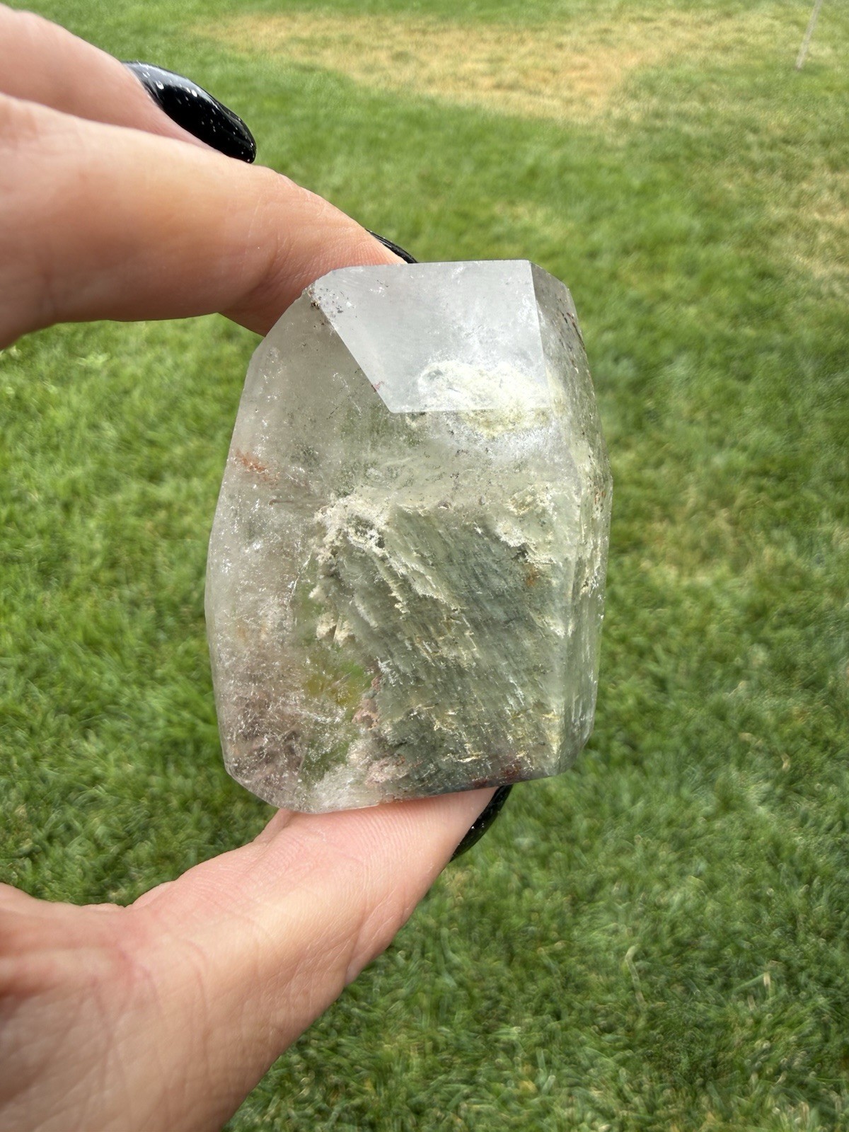 Natural Garden Quartz Lodolite Crystal Freeform Scenic Phantom Inclusions 2.2”