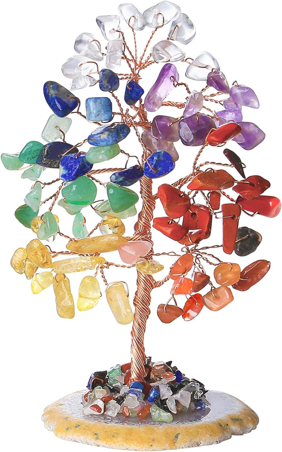 Chakra Tree Natural Crystal Tree of Life Money for Desk Decor 7 Chakra Stone for