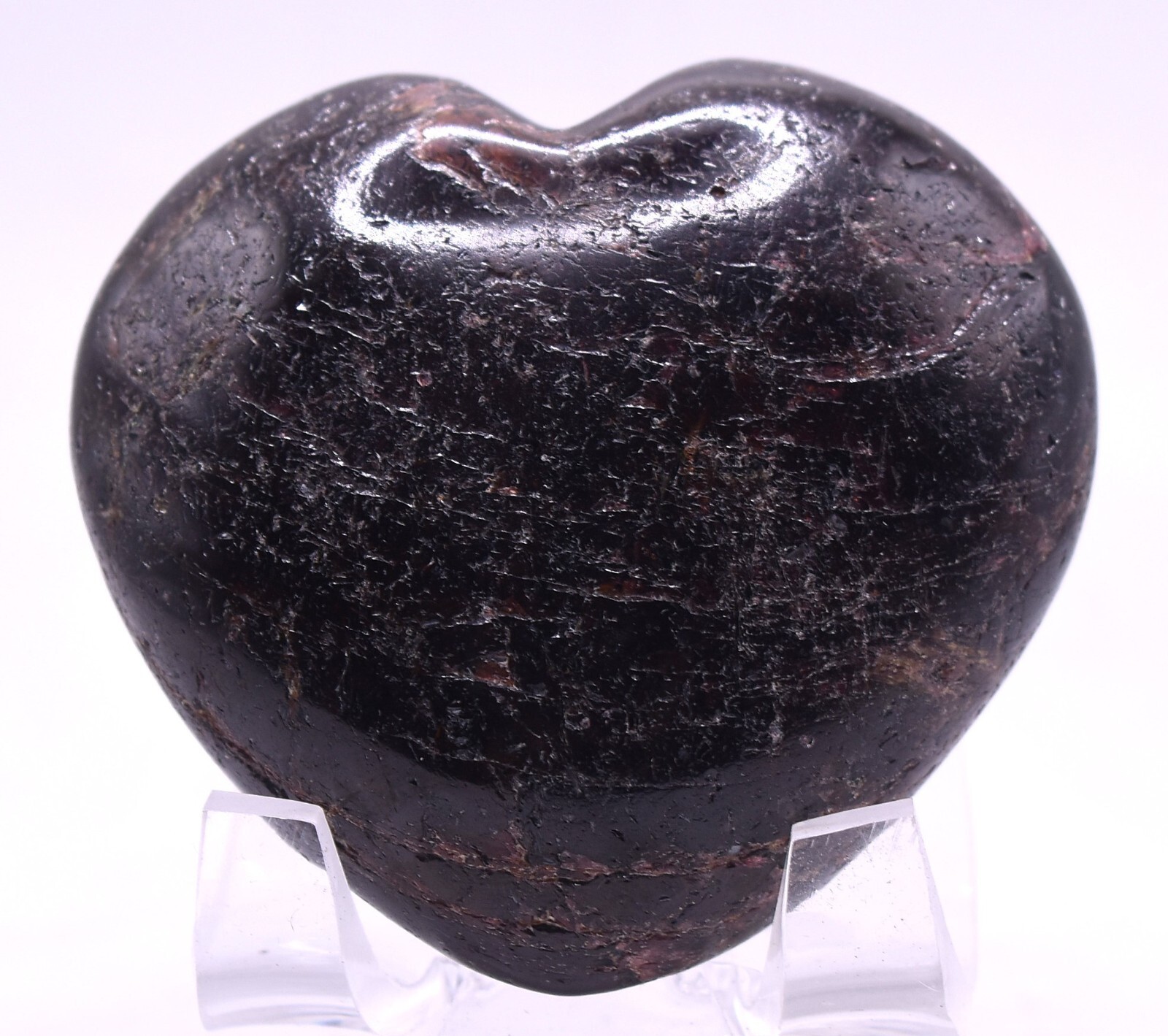 2.25″ Deep Red Garnet Heart Polished Natural Gemstone Mineral – India (1, 2PCs)