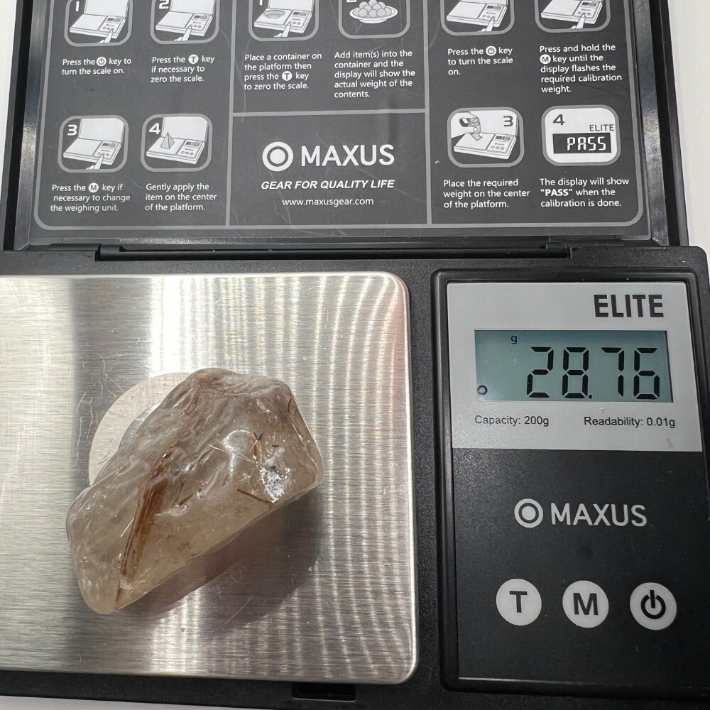 Golden Rutilated Quartz Crystal Freeform