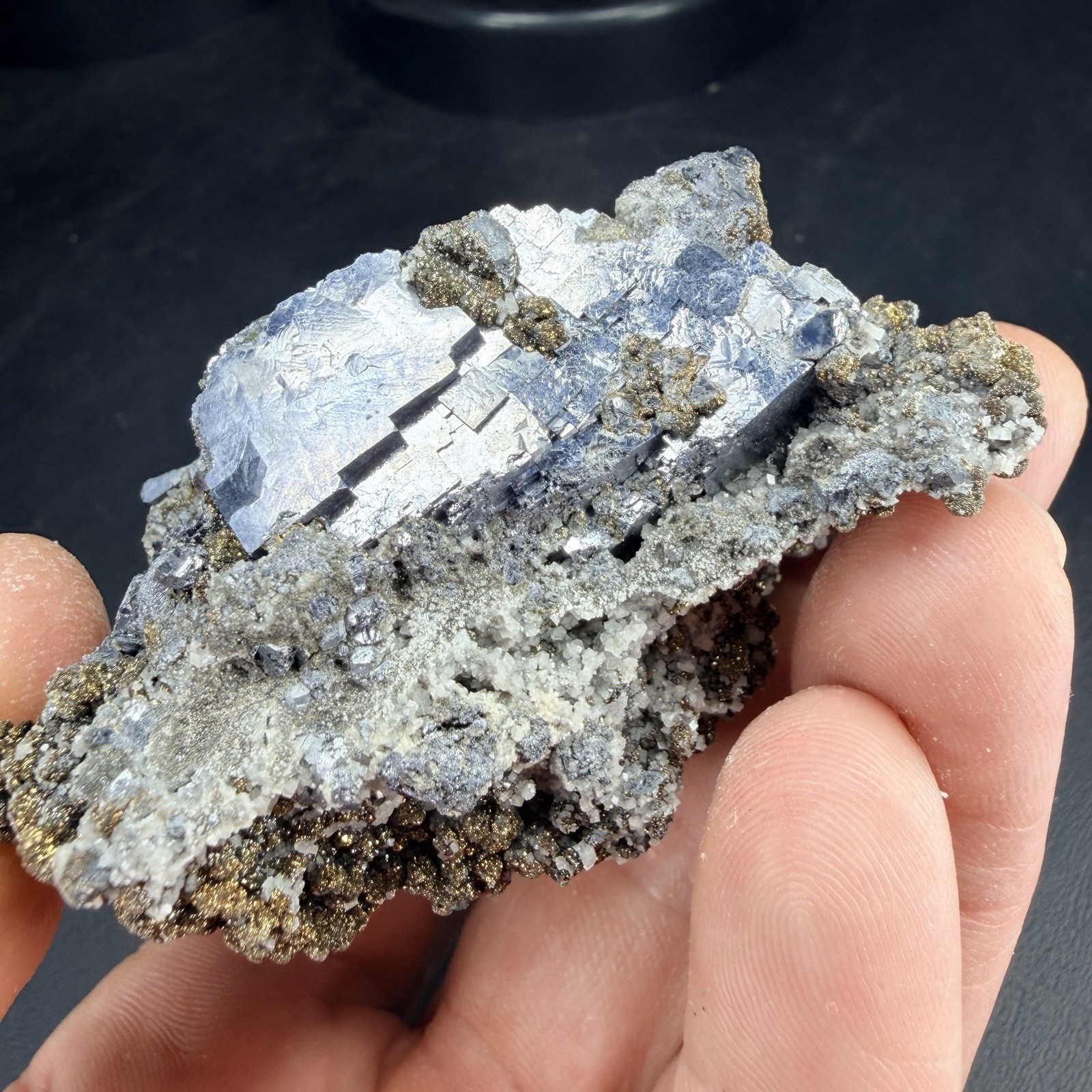 Galena Chalcopyrite Dolomite Crystal Combo / Missouri *Video*