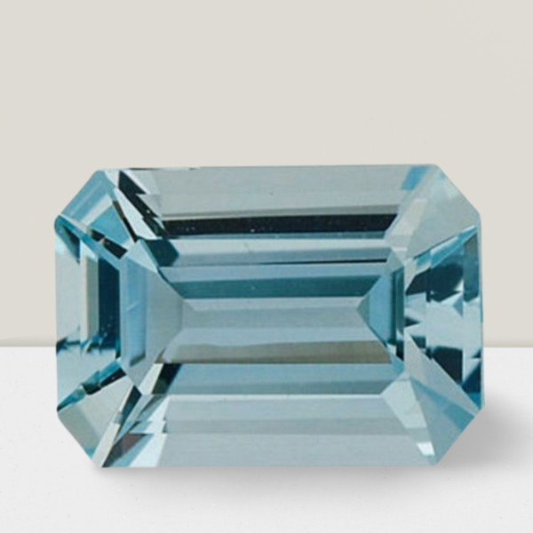 Aquamarine Octagon Cut Gemstone 9 Cts – 16×12 mm Flawless Loose Gem