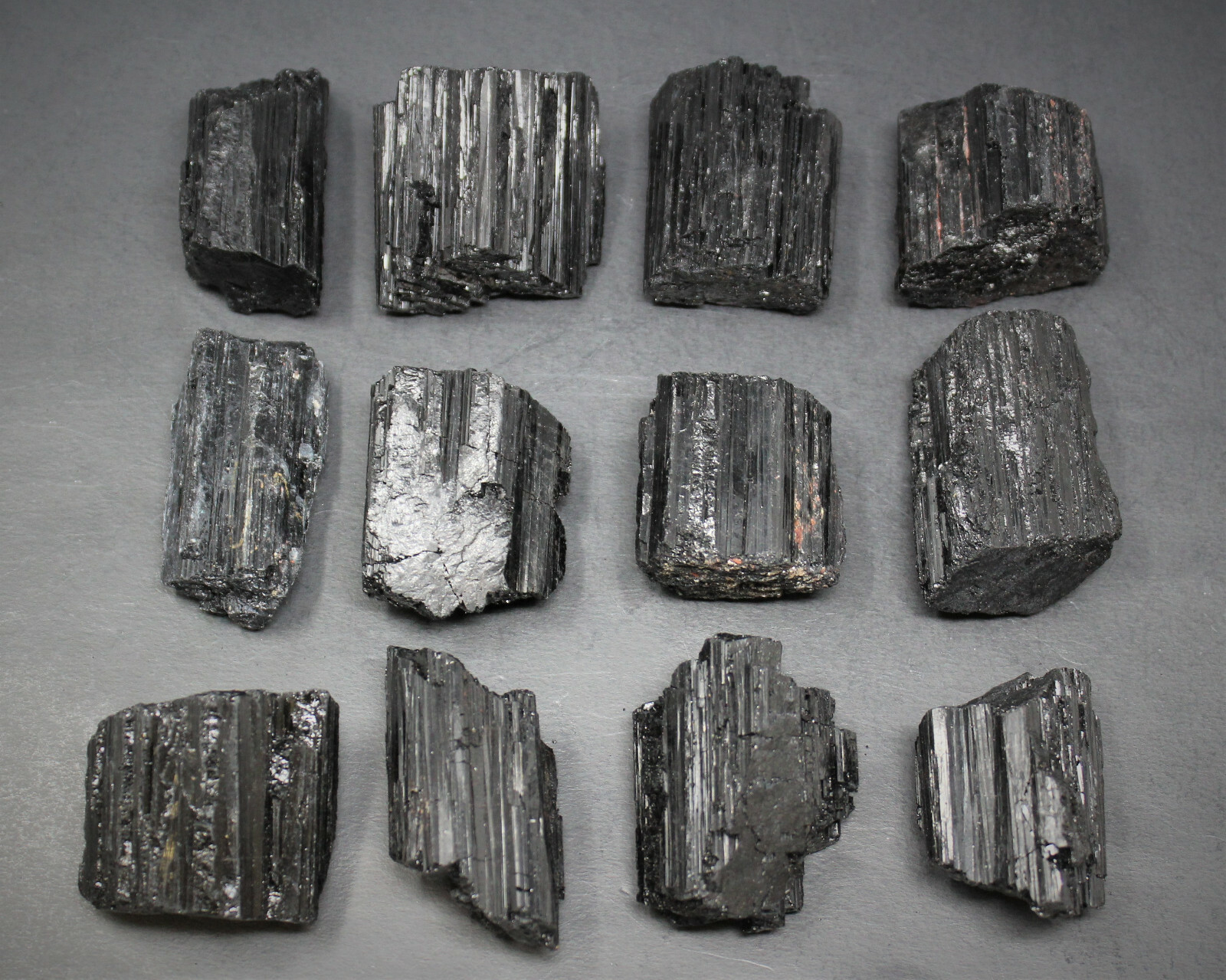 Bulk Extra Grade Shiny Natural Rough Black Tourmaline Rod Log Box 14 – 18 Piece
