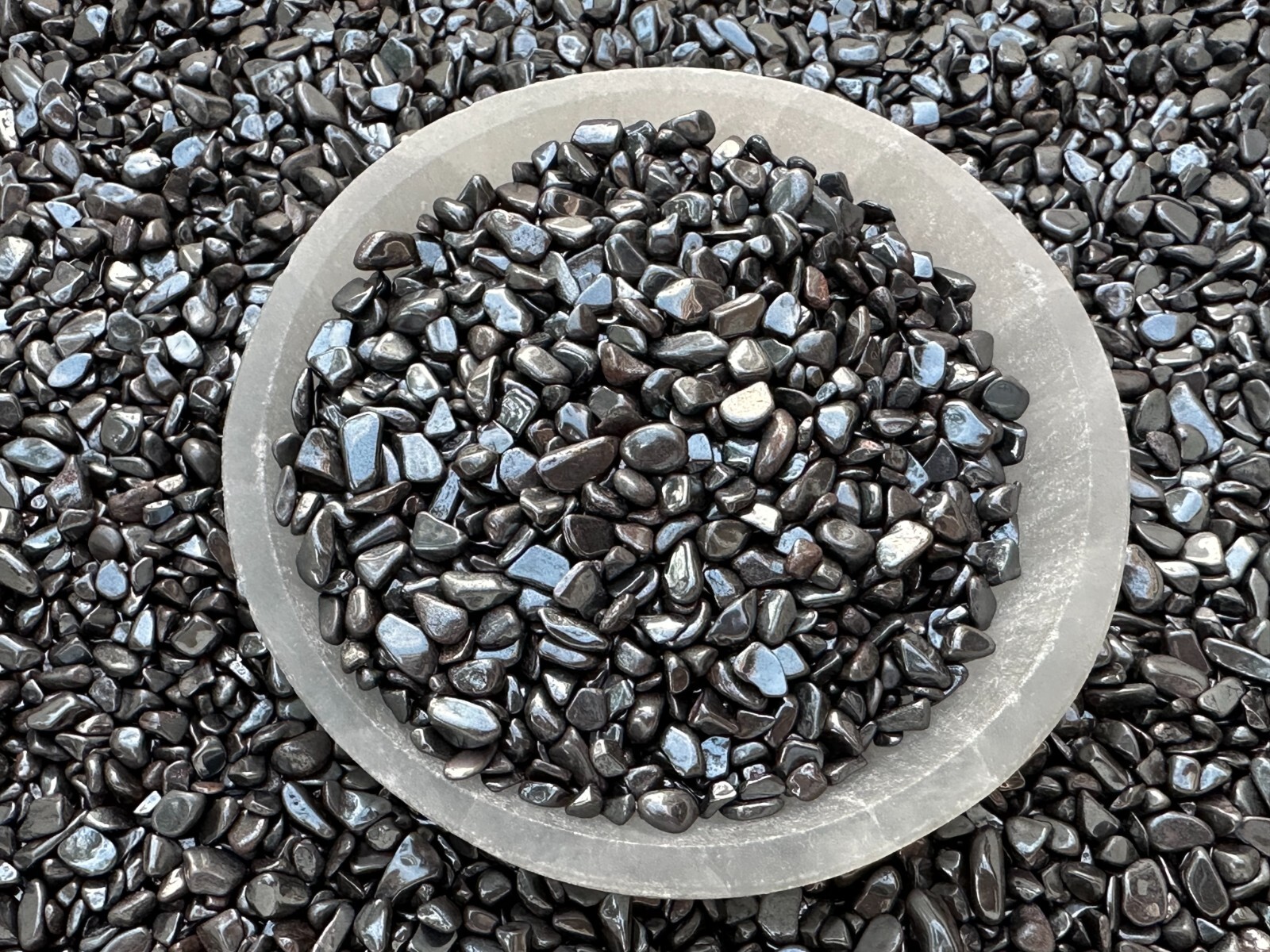 Grade A++ Hematite Semi Tumbled Gemstone Mini Chips 3 – 7 mm,Wholesale Bulk Lot