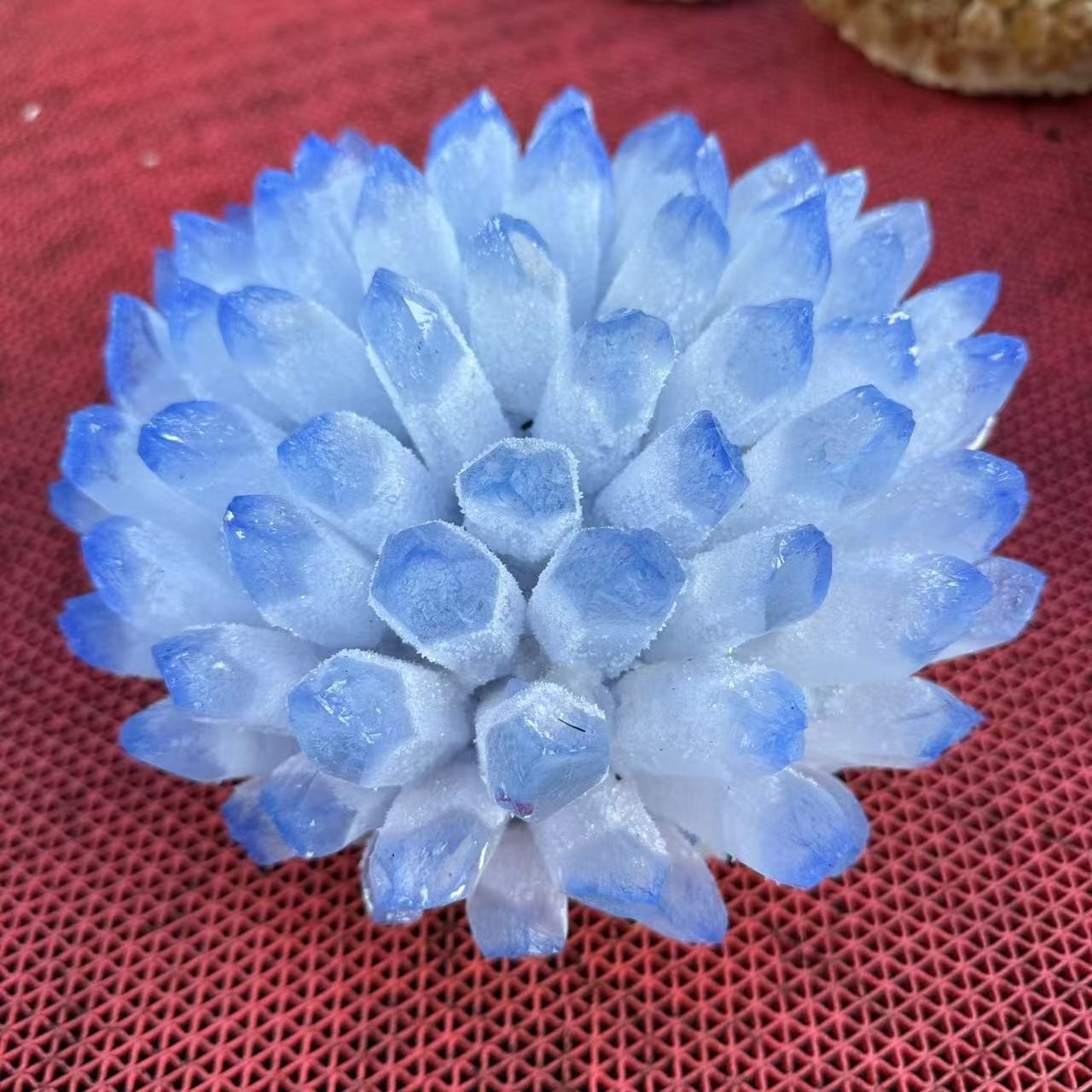 New Find blue Phantom Quartz Crystal Cluster Mineral Specimen Healing 12LB+ 1pc