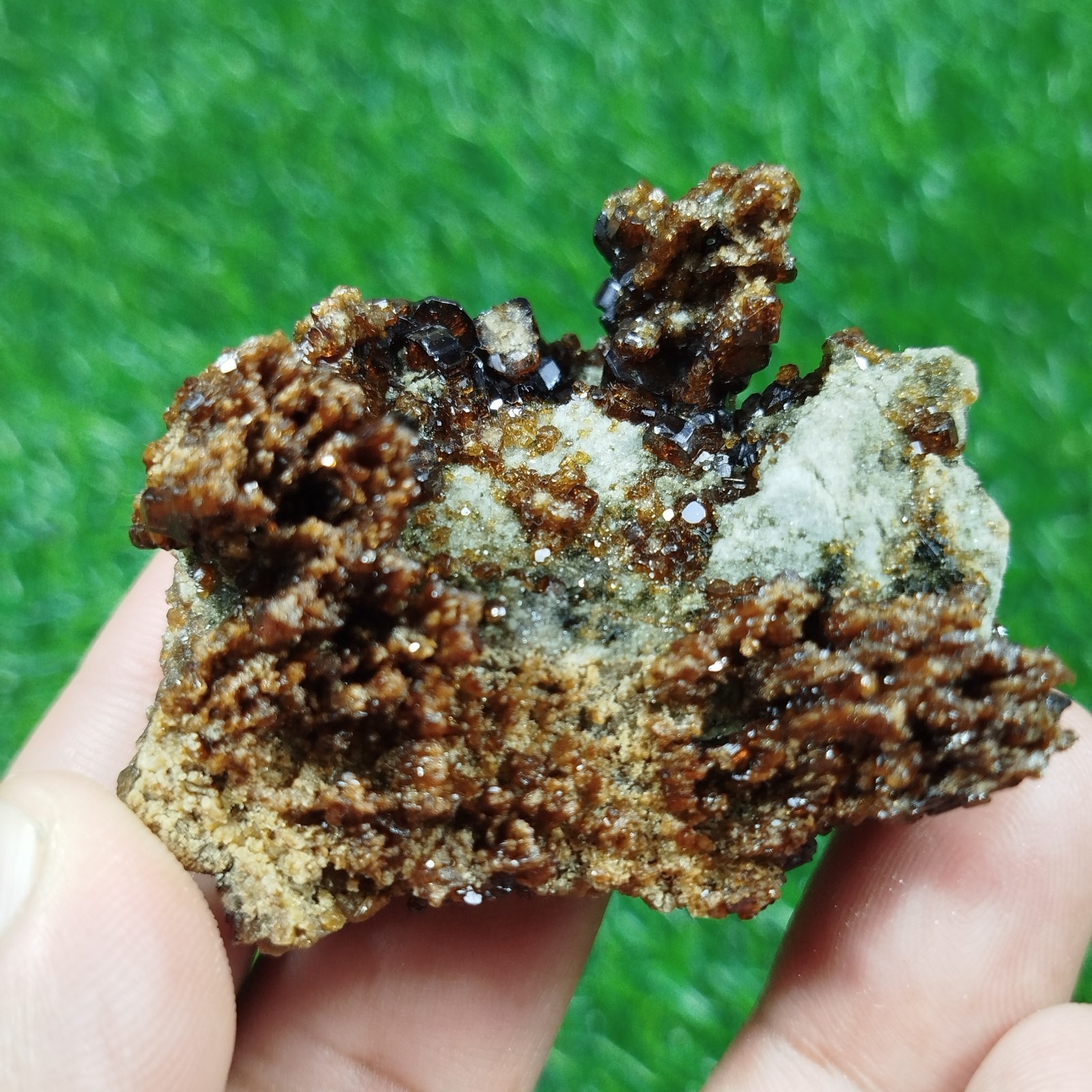 Vesuvianite Specimen On Matrix Crystal From Skardu Pakistan 76 Grams