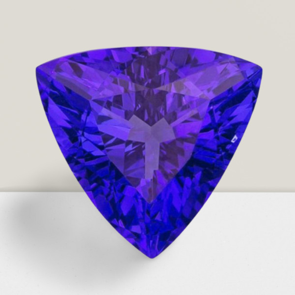 Tanzanite Trillion Cut Gemstone 6 Cts – 13 mm AAA+ Loose Gem