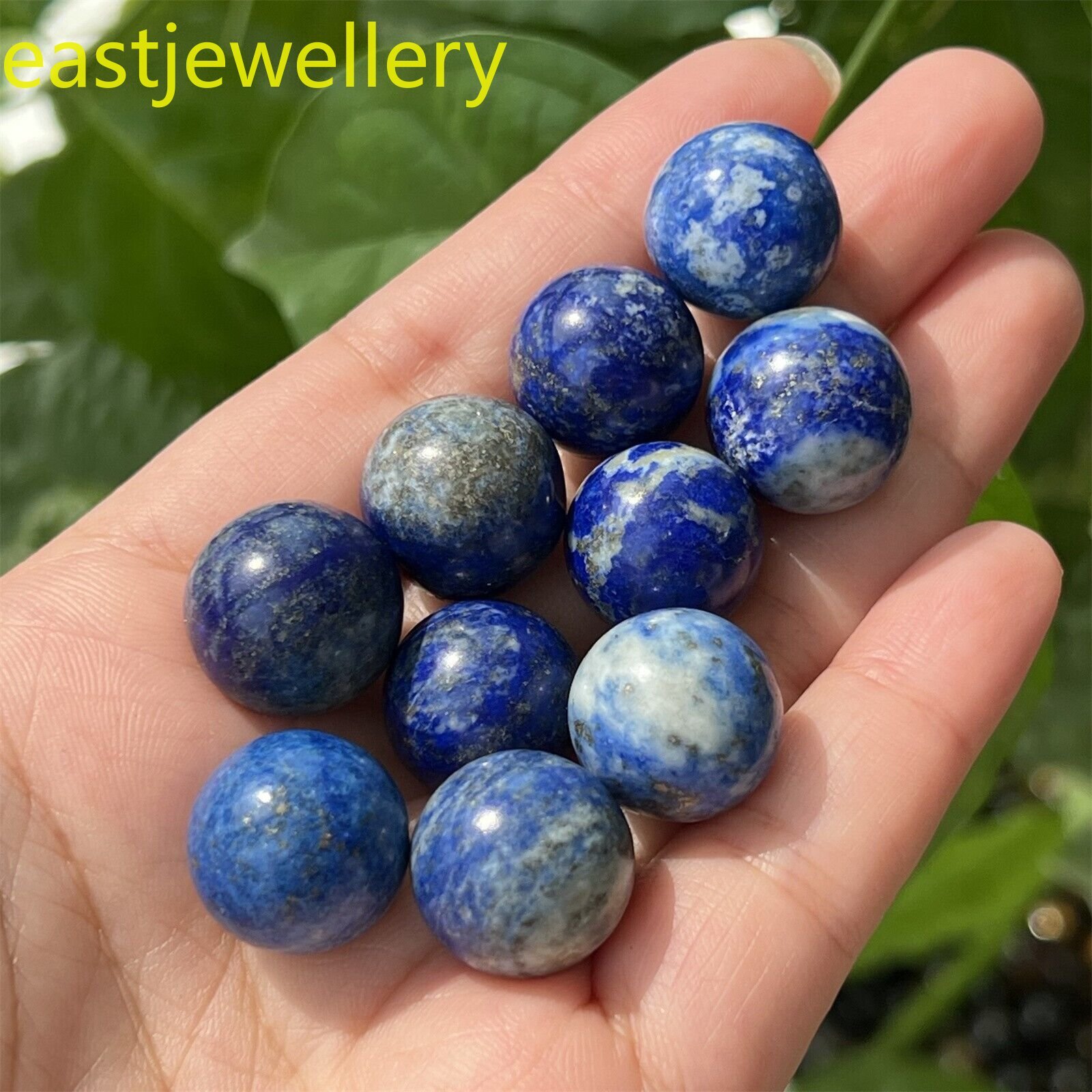 12pcs Natural Lapis Lazuli jasper ball quartz crystal carved Sphere gem 15mm+